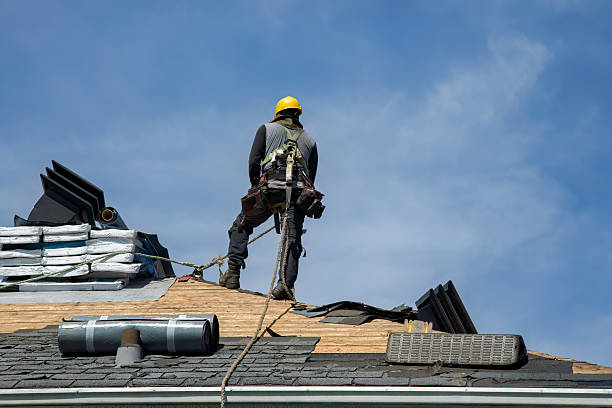 Professional Gutter Installation technician working in Neola, UT